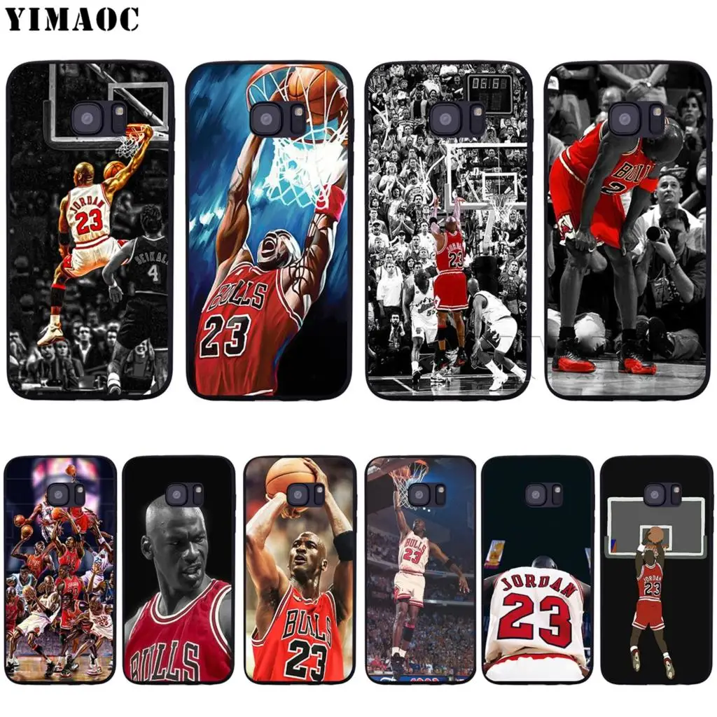 

YIMAOC Michael Jordan MJ 23 Soft Silicone Case for Samsung Galaxy S6 S7 S10e Edge S8 S9 Plus A3 A5 A6 A7 A8 A9 J6 Note 8 9 2018