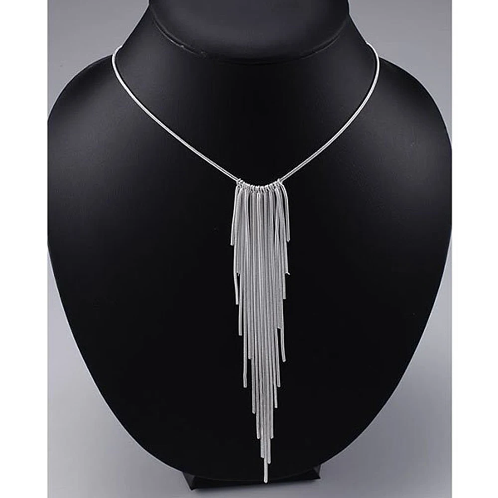 Акция! Женское плетеное ожерелье из серебра 925 пробы | Украшения и аксессуары