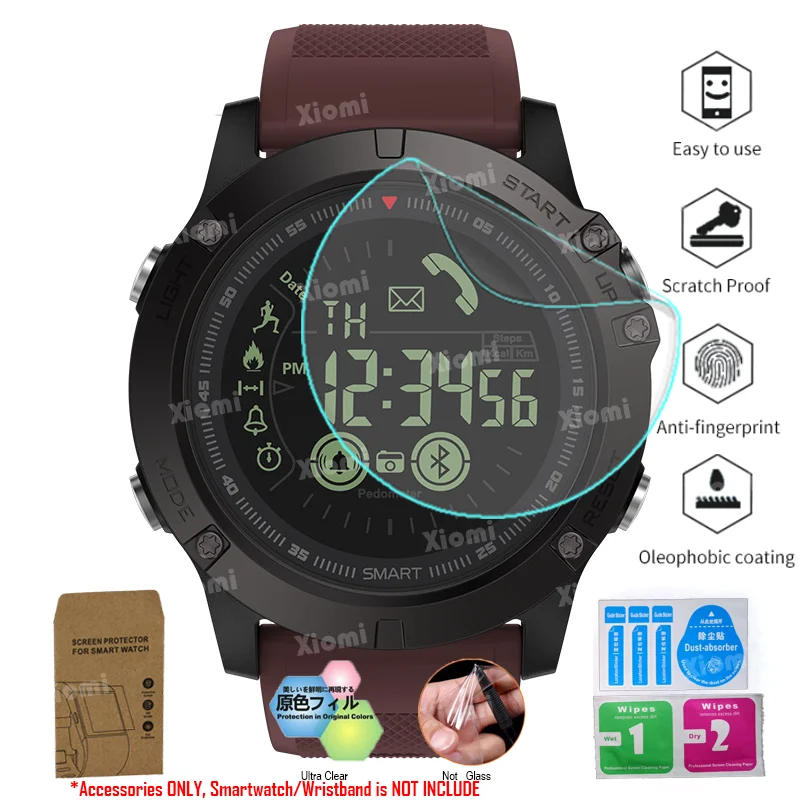 10 шт./партия (5 пленок + 5 салфеток) Защитная пленка для экрана Zeblaze Smart Watch Vibe3 Vibe 3 Bluetooth Закаленное стекло Защитная пленка