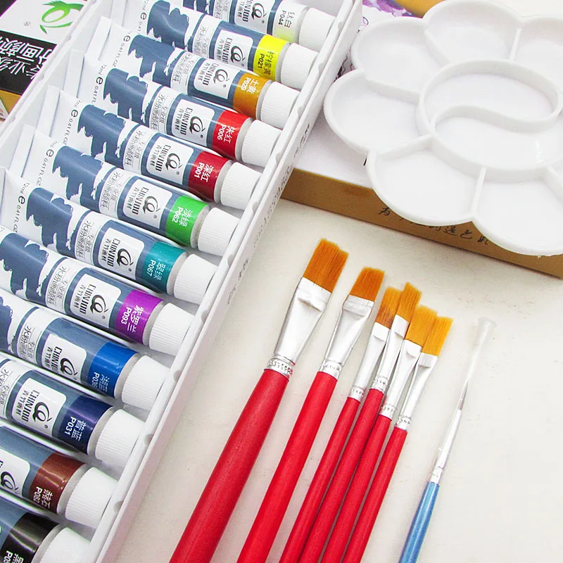 

Gouache Pigment Set Profesionales Art Gouache Painting Drawing Paint Pigment Set 12/18/24 Colours 12ml Pigment Art Supplies