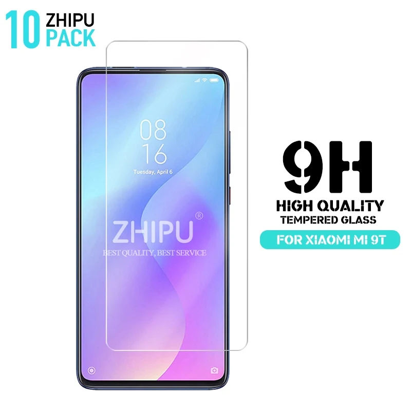 

10 Pcs Tempered Glass For Xiaomi Mi 9T Glass Screen Protector 2.5D 9H Premium Tempered Glass For Xiaomi Mi 9T
