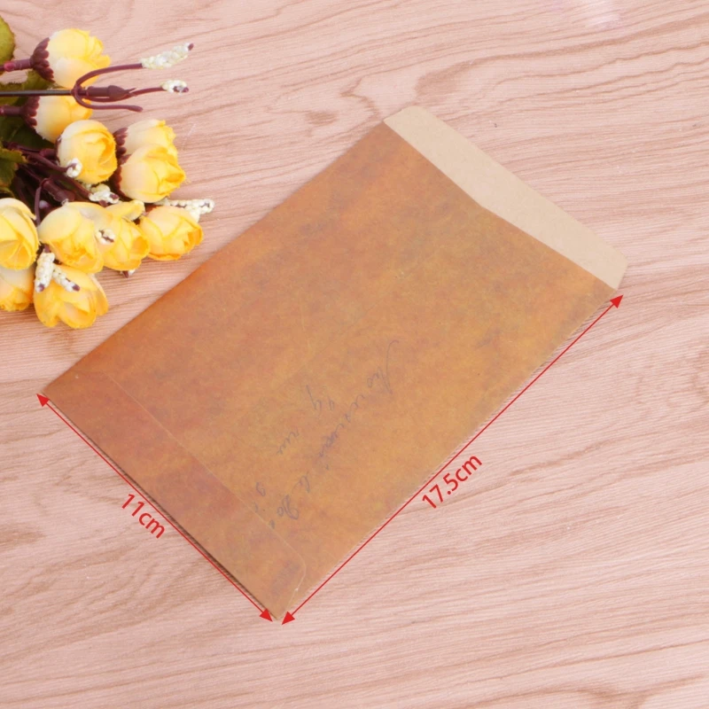 5 pcs/lot Creative Style Vintage Kraft Paper Envelope For Postcard Novelty Item Kids Gift Stationery