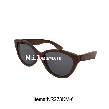 

cool men and women's large oval polarized lenses wood sunglasses