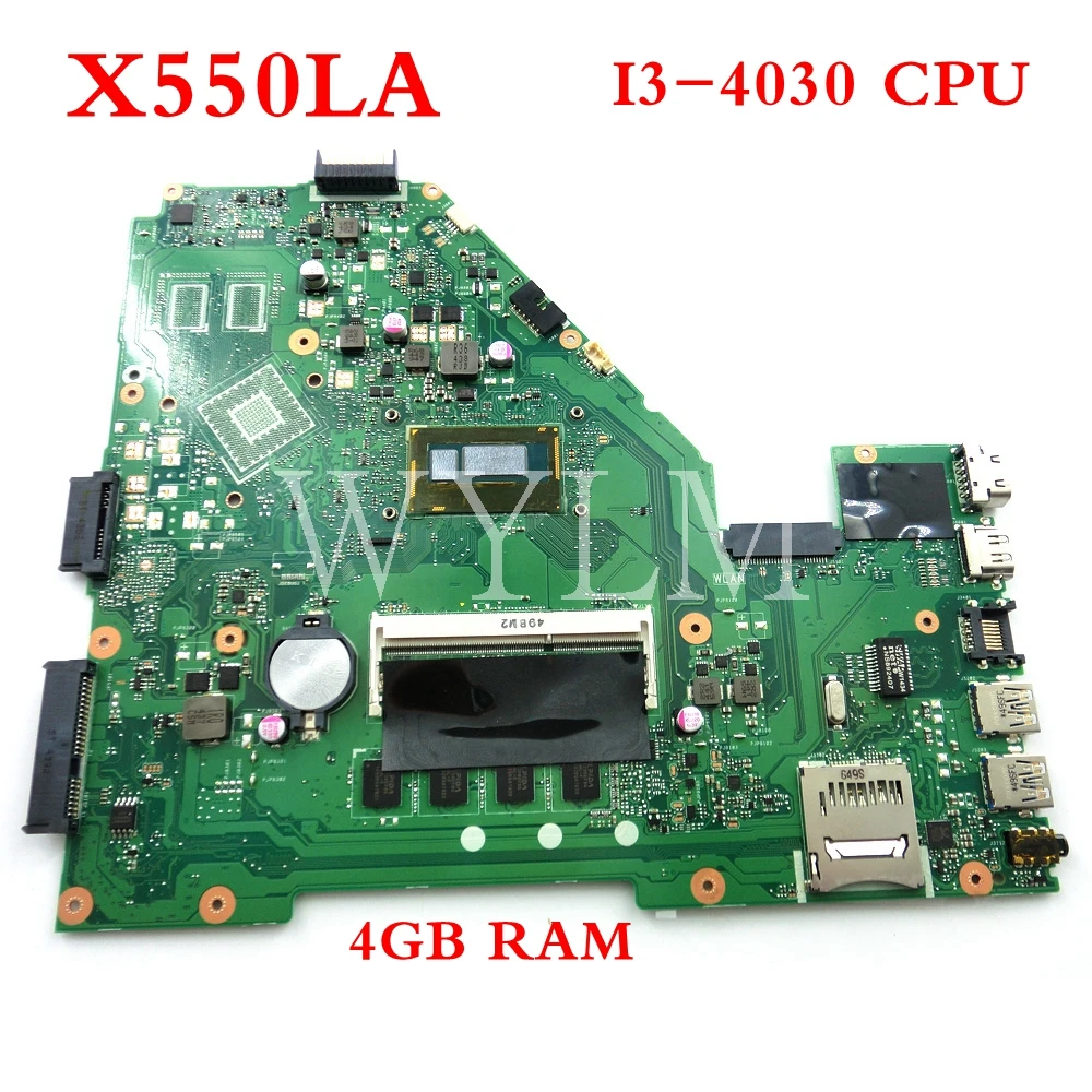  X550LA I3-4030 CPU 4GB RAM mainboard For ASUS A550L A550LA R510L R510LA X550LD Laptop motherboard f