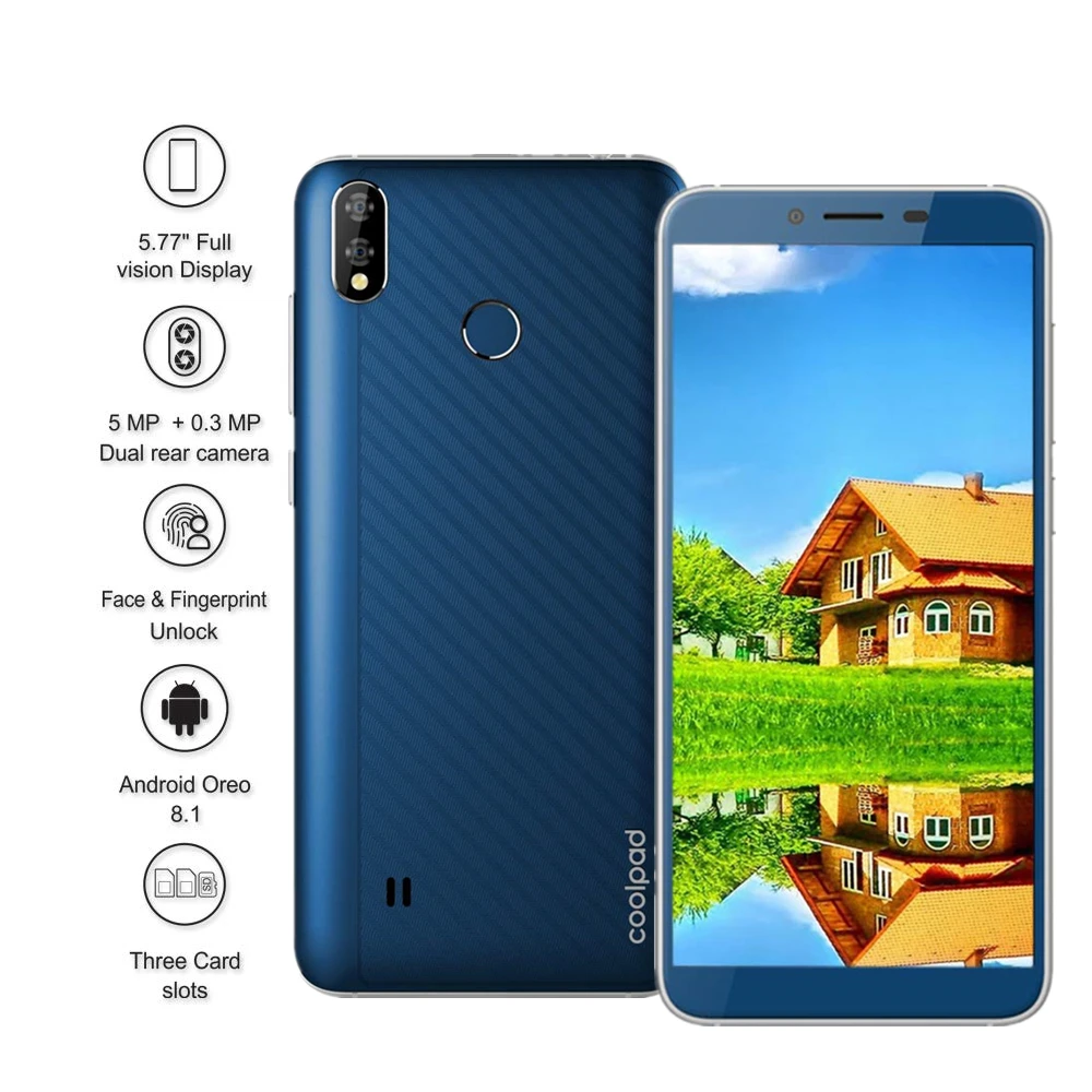 Мобильный телефон Coolpad Mega 5 4G LTE четырёхъядерный процессор MTK6739 3 ГБ 32 экран 77 дюйма