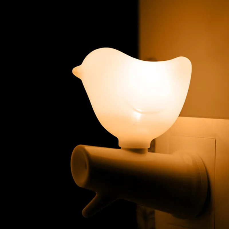 Свет-зондирование птица форма ночник 3d энергосберегающий Креативный необычный Usb свет управление свет Новинка подарки для chidren - Цвет: white