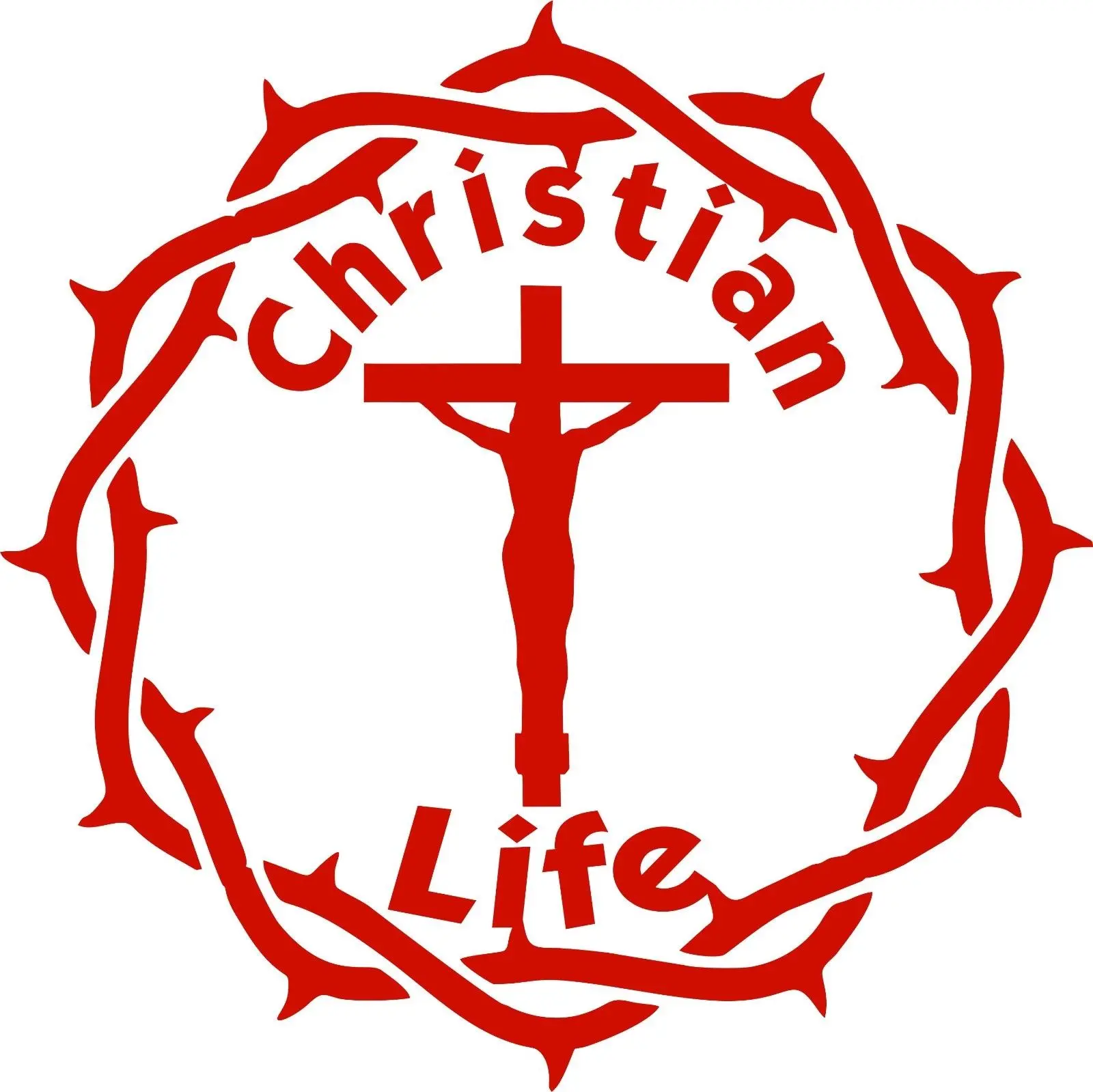 Christian Life Jesus Christ Lord GOD Crown Car Truck Window Vinyl Decal