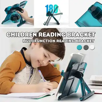

KICUTE Book Stand Holder Adjustable Portable Music Reading And Multifunctional Plastic Book Holder For Reading Office Supplies