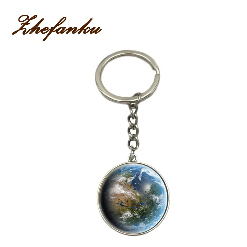 

Earth Globe Art Pendant Keychains Gift World Travel Adventurer Key Ring World Map Globe Keychain Jewelry
