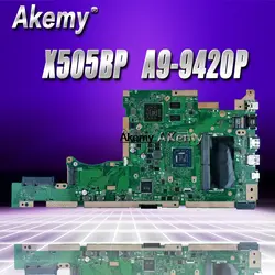 X505BP материнская плата для ASUS K505B A580B X505BP материнская плата для ноутбука X505BP материнская плата Тест ОК A9-9420P процессор 8G ram