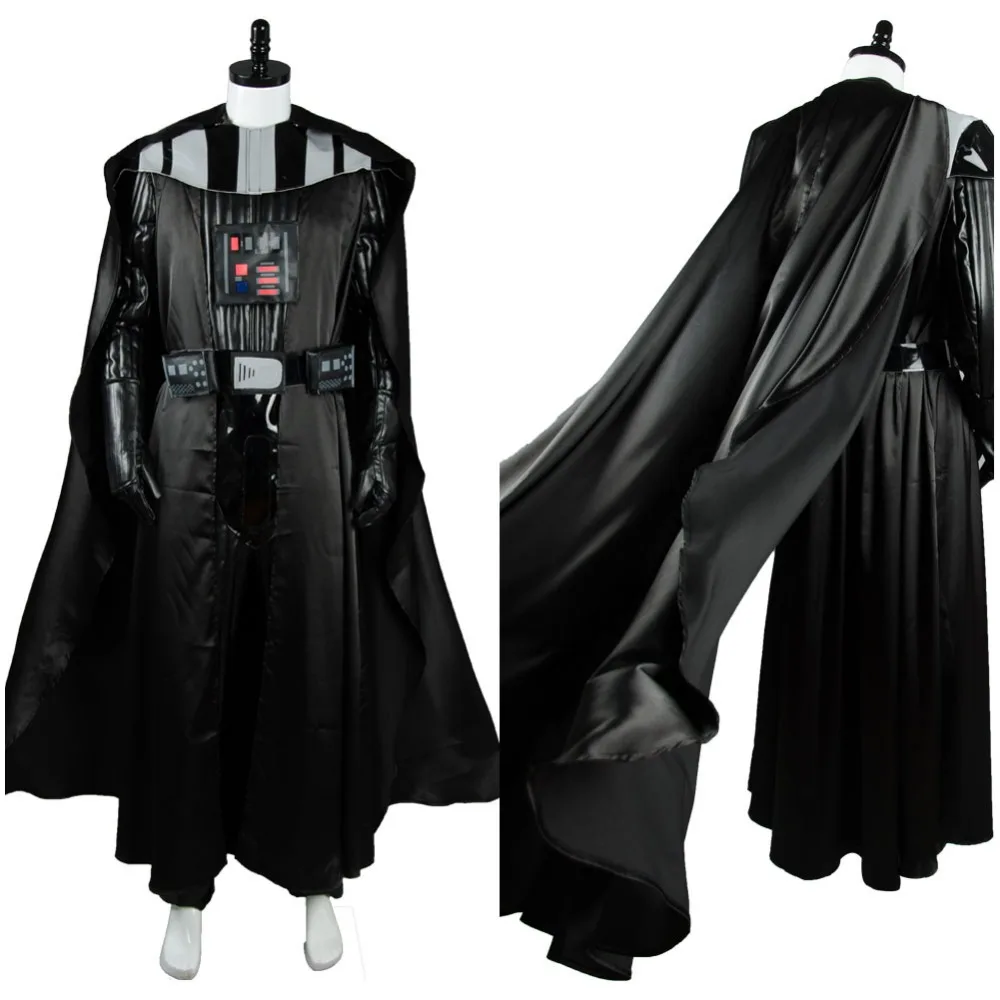 

Tailored Star Wars Cosplay Darth Vader Costume Props Mask PVC Adult Men Halloween Party Anakin Skywalker Cosplay Jumpsuit Mask