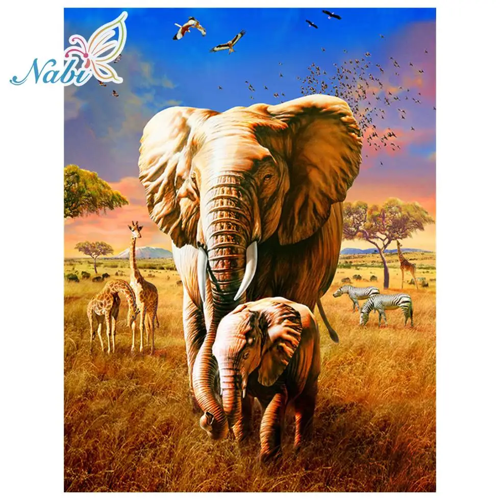 

5d diy diamond painting full square Diamond embroidery animals - diamond mosaic daimond painting 113DD
