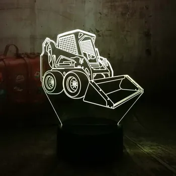 

Amroe Cool 3D LED Night Light Desk Lamp Forklift Car USB RGB Touch 7 Color Change Bulb Home Decor Gift for Kid Baby Toys Lava