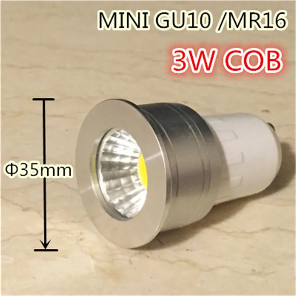 Mini projecteur Gu10 35mm 3w, ampoule variable 220v 12v mr16 11 pour salon  chambre à coucher | AliExpress