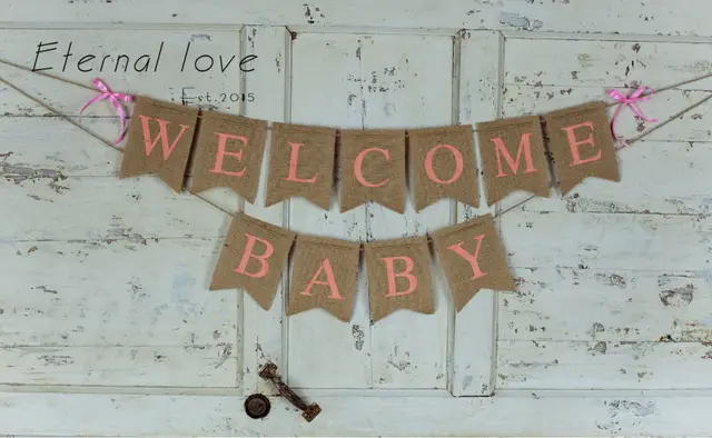 welcome baby banner pink baby shower banner welcome baby sign baby welcome baby banners