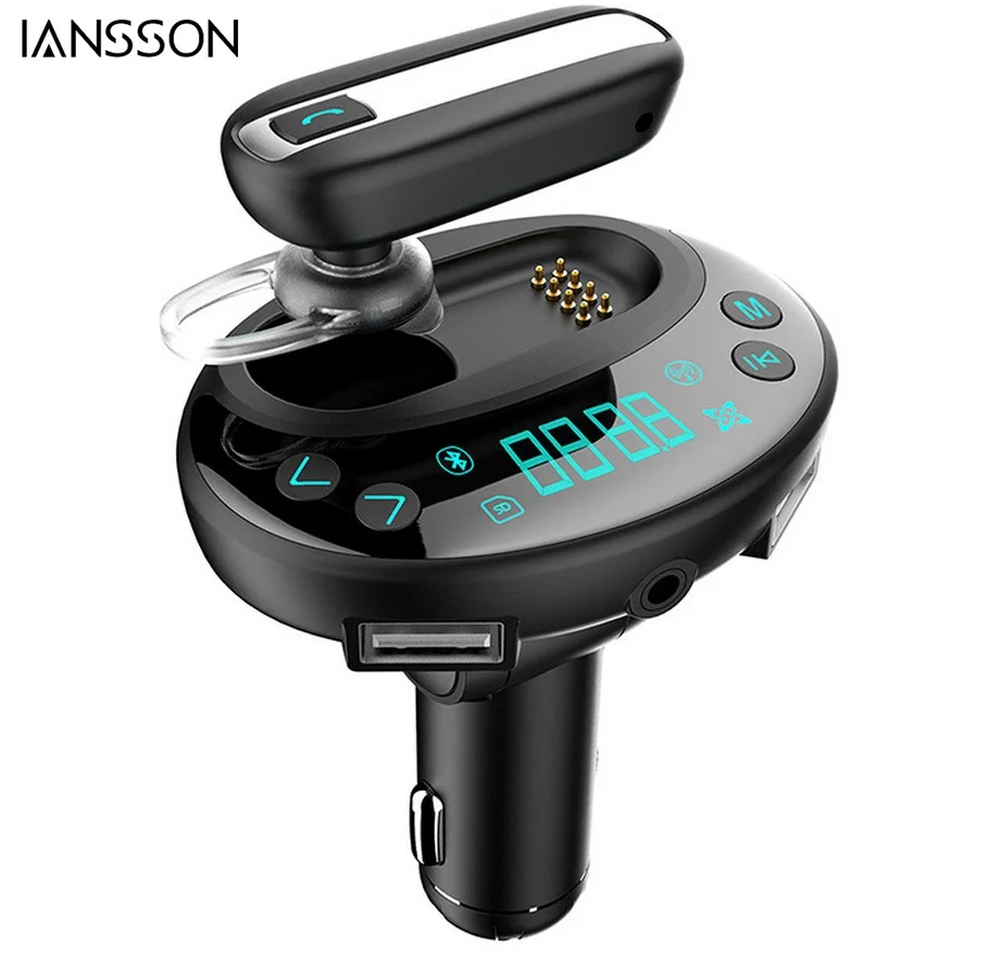

Wireless car Bluetooth FM Transmitter Sunsbell Wireless Radio Transmmitter with Bluetooth Headset Earphone In-Car FM Adapter Car