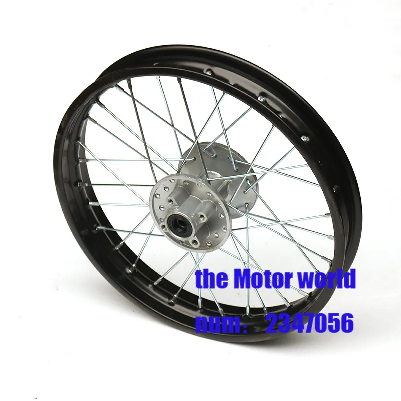 12mm 12 inch Rear 1.85-12 Alloy Wheel Rim with CNC Hub For KAYO HR-160cc TY150CC Dirt Pit bike wheel