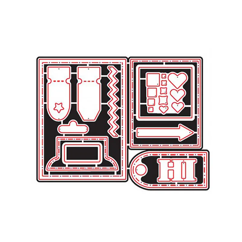 DiyArts Pocket Pieces HI Metal Cutting Dies Scrapbooking album