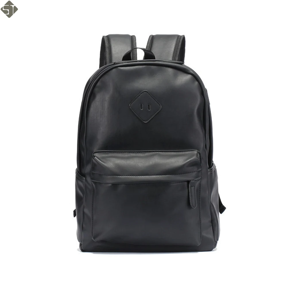 

FUSHAN Brand waterproof 15.6 inch laptop backpack men leather backpacks for teenager Men Casual Daypacks mochila male