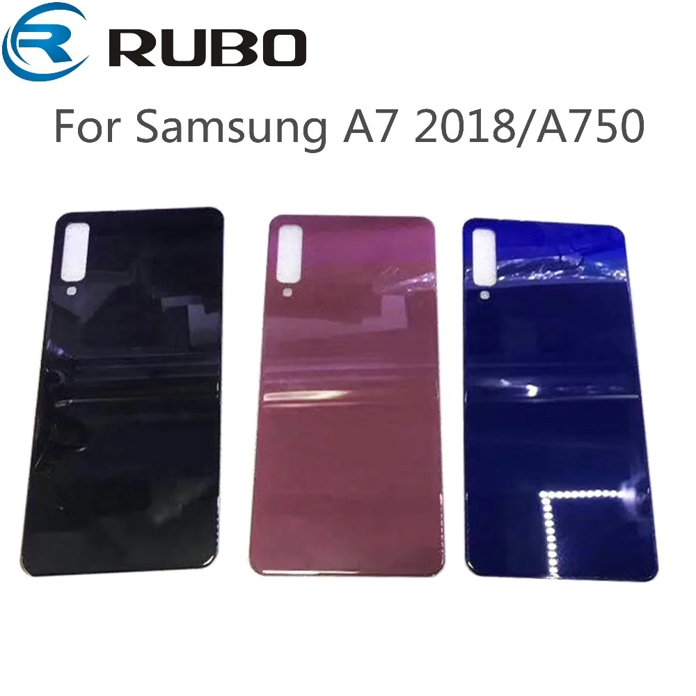 

For Samsung Galaxy A7 2018 Back Battery Cover Rear Glass Panel Housing Case With Adhesive Sticker For SAMSUNG A750 Back Glass