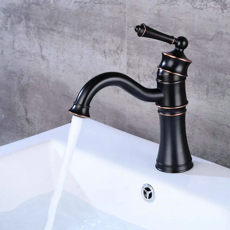 

Black Antique Faucet Basin Faucet Kitchen Faucet Hot and Cold Shower Faucet PL-0