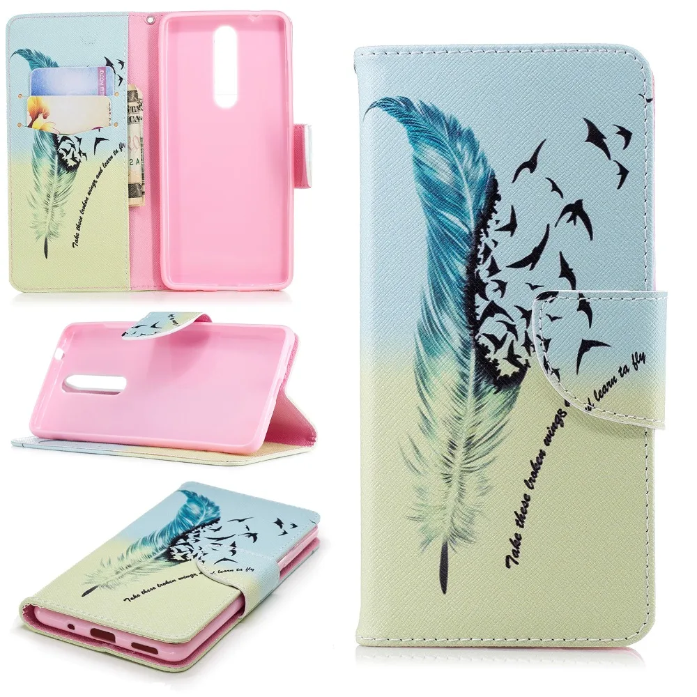 Бабочка Медведь перо чехол для Nokia 5 1 2018 3310 2017 2 3 6 8 Funda Etui|Бамперы| |