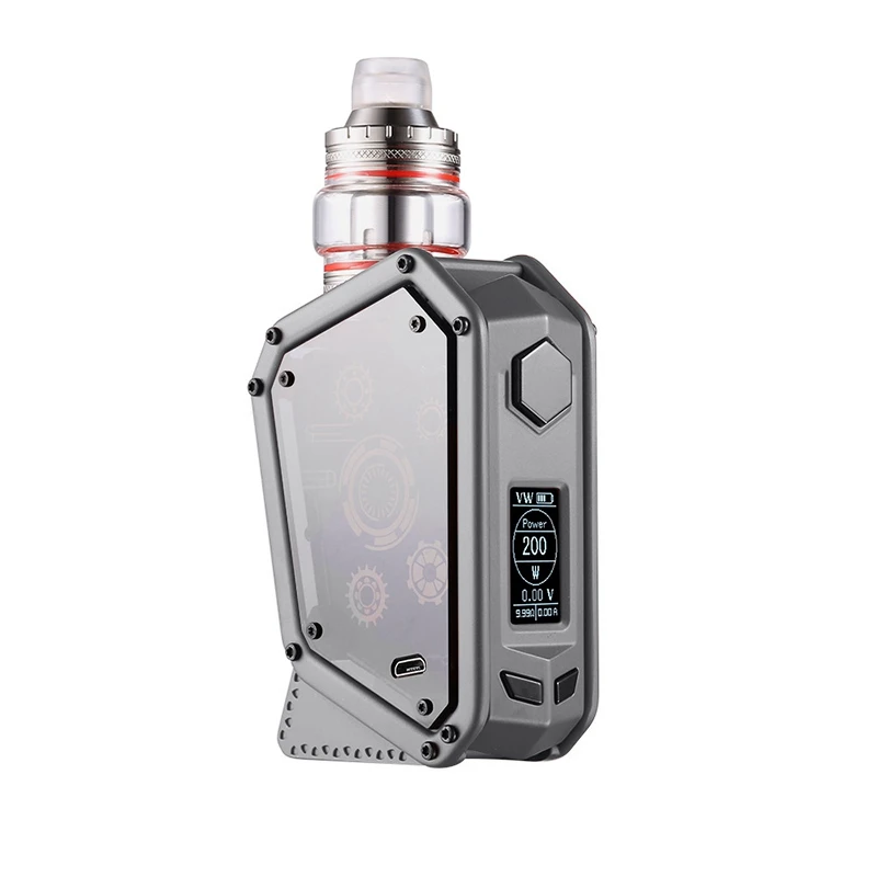 

200W Electronic Cigarette Cool Colorful Lights Big Smoke with Screen Steam