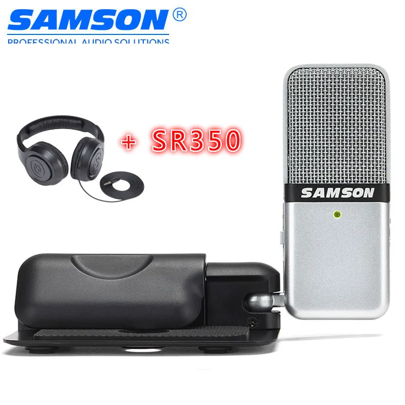 Портативный конденсаторный USB микрофон Samson Go Mic для Mac ПК компьютера записи голоса