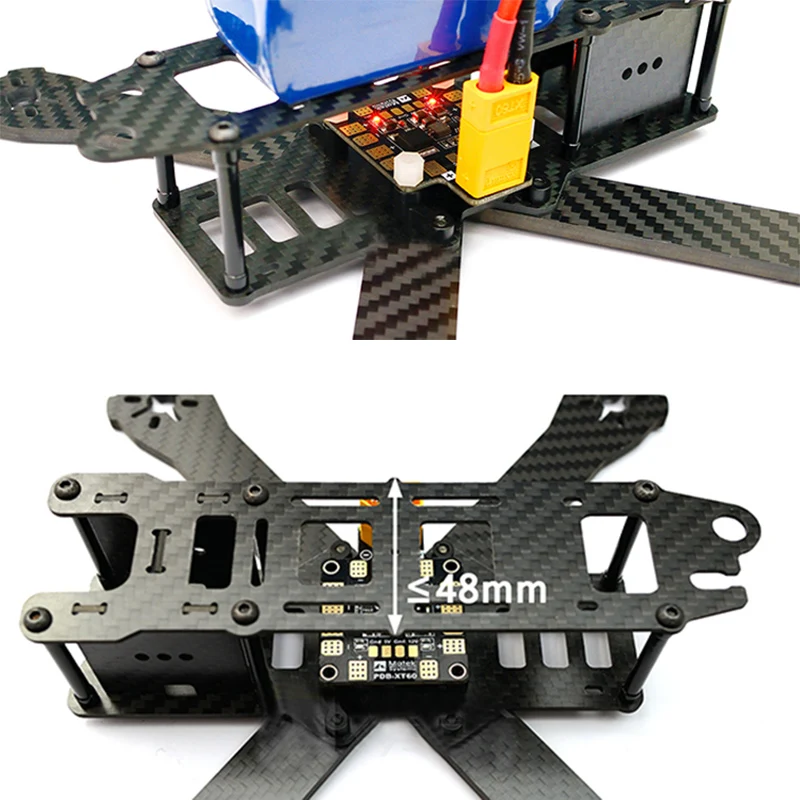 PDB XT60 Мощность распределительная плата BEC 5В 2A 12V 0.5A с XT60 штекер набор «сделай сам» для Выход Поддержка 6 ESC для х или H дизайн