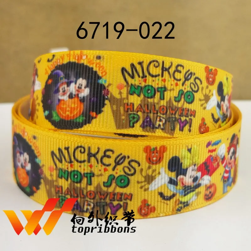 Бесплатная доставка 50 ярдов на размер рандомная печатная grosgrain лента 6717|printed