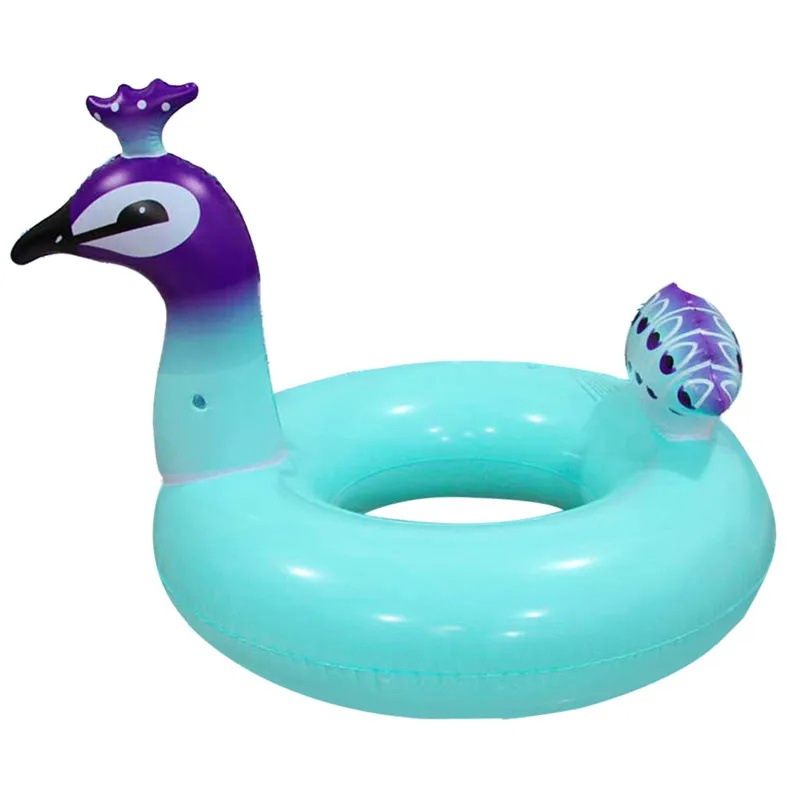 Summer Swimming Pool Floating Inflatable Unicorn Cartoon Baby Float Floating Row Rainbow Horse Kids Swim Ring #3j18#F (1)