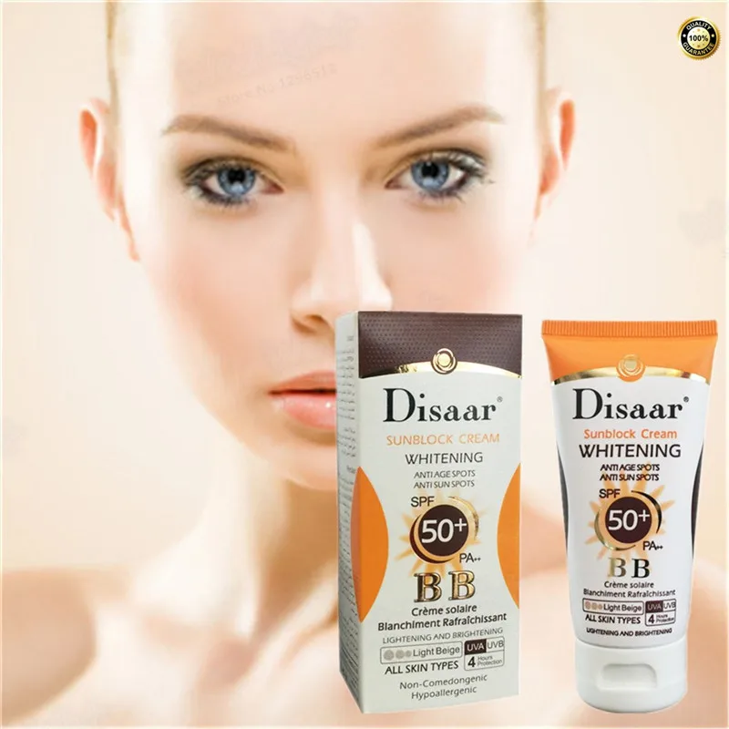 

50ml DISAAR Beauty BB Cream Foundation Concealer Isolation Sunscreen Skin Whitening Makeup SPF50 Pa+++