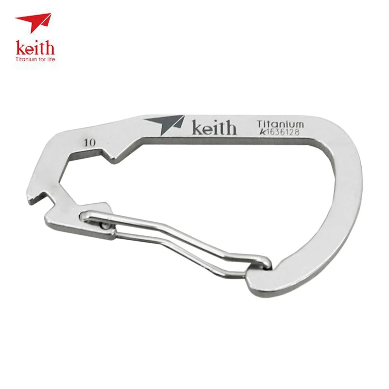 Титановый карабин Keith высокопрочные крючки EDC инструменты многофункциональный с