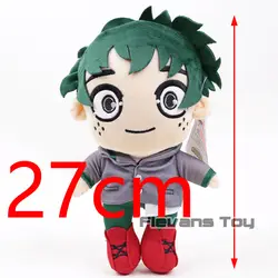 Мой герой Академии Izuku Midoriya аниме мультфильм плюшевые игрушки мягкие куклы 27 см