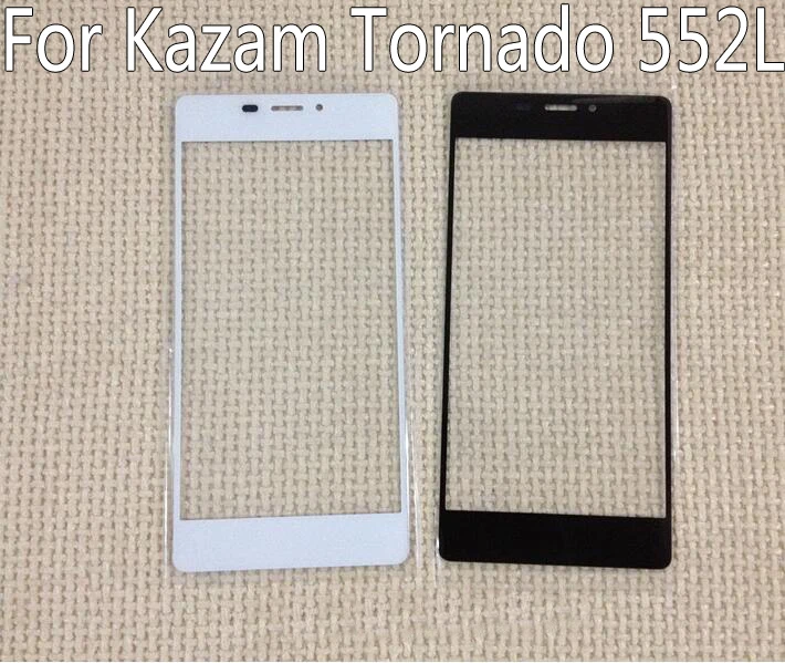 Gold/Black/White Touchscreen Sensor Touch Screen Digitizer For Kazam Tornado 552L Mobile Phone Panel Glass/Just glass | Мобильные