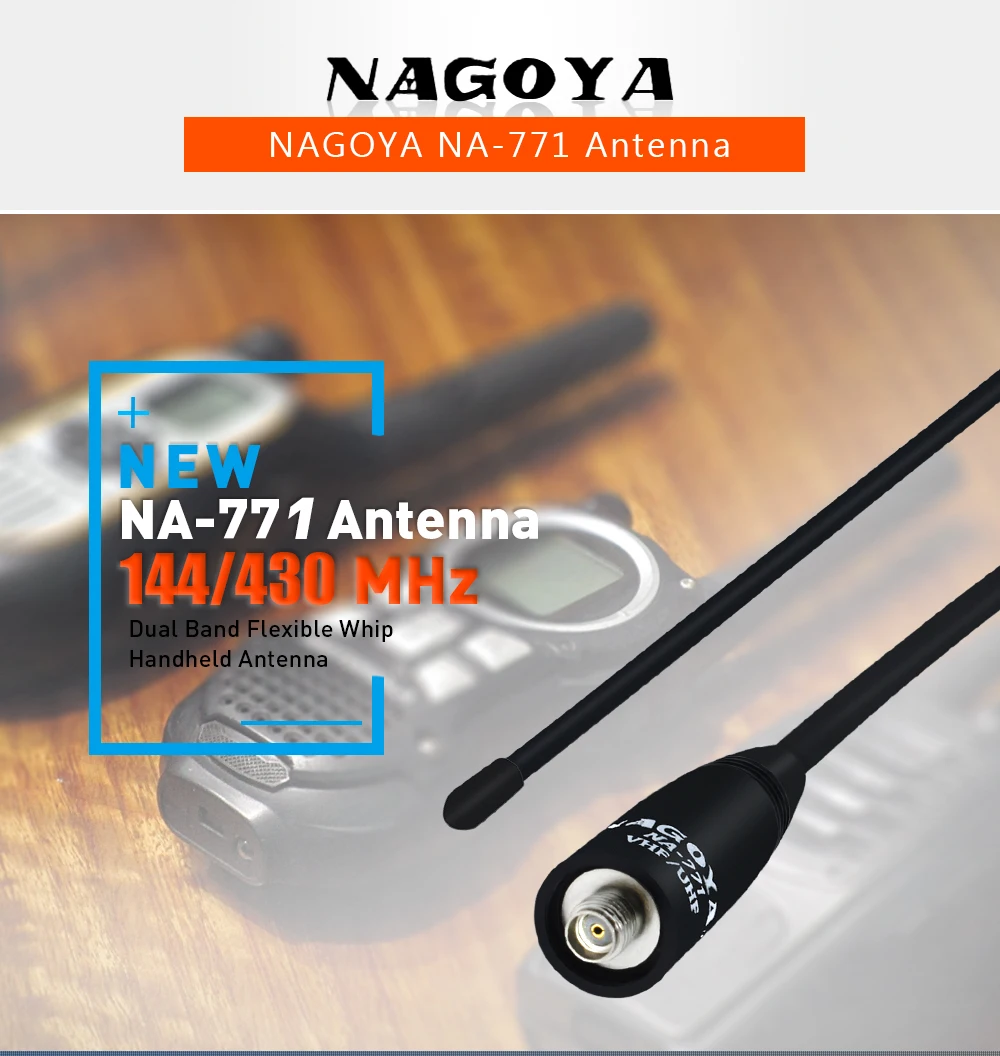 NAGOYA NA-771 SMA-F SMA типа «мама» для Baofeng UV-5R UV-B5 UV-B6 BF-888S двухстороннее радио двухдиапазонный VHF/UHF 144/430 МГц антенна