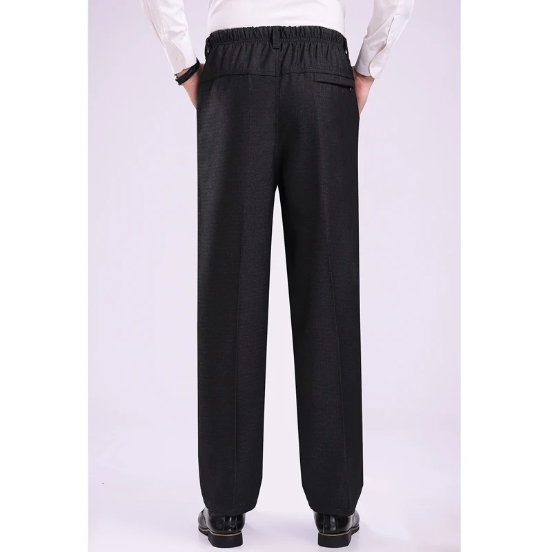 Хит, уличные мужские брюки с эластичной резинкой на талии для дедушки, для пожилых мужчин, толстые, свободные, с высокой талией, для глубокого папы, толстые, длинные штаны, штаны размера плюс, 7XL