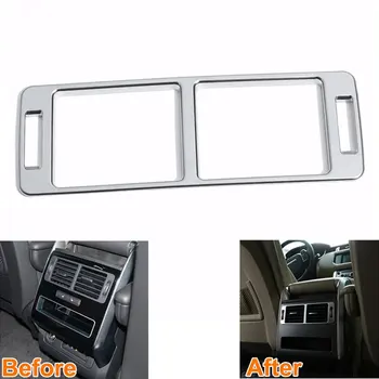 

ABS Car Rear Armrest Box Air Condition Vent AC Cover Trim Frame Decoration For 2014-2015 Range Rover Sport Car Styling