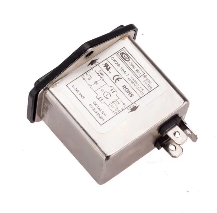DIYERZONE CW2B защита от помех EMI фильтр силовой очиститель 3A/6A/10A ---- L11-3 | Электроника