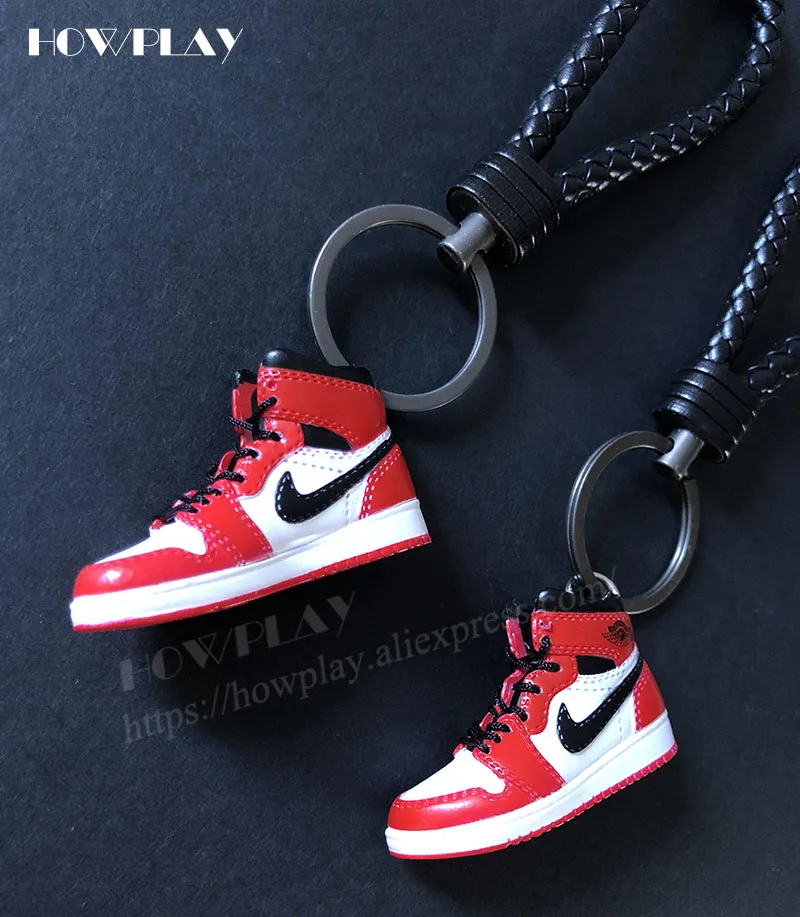 Howplay Mini Sneakers 3d Jordan Keychains Basketball Shoes Model
