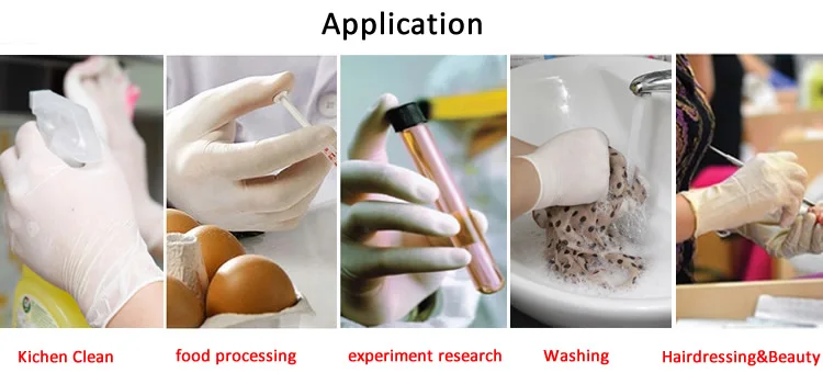 100 шт/50 пар одноразовые латексные перчатки медицинская лаборатория пищевой процесс чистая Татуировка резиновые защитные перчатки размер S/M/L