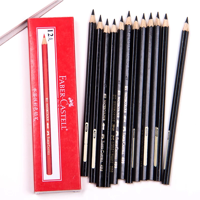 12 шт. водорастворимые цветные карандаши Faber Castell промышленные фигурки ручной