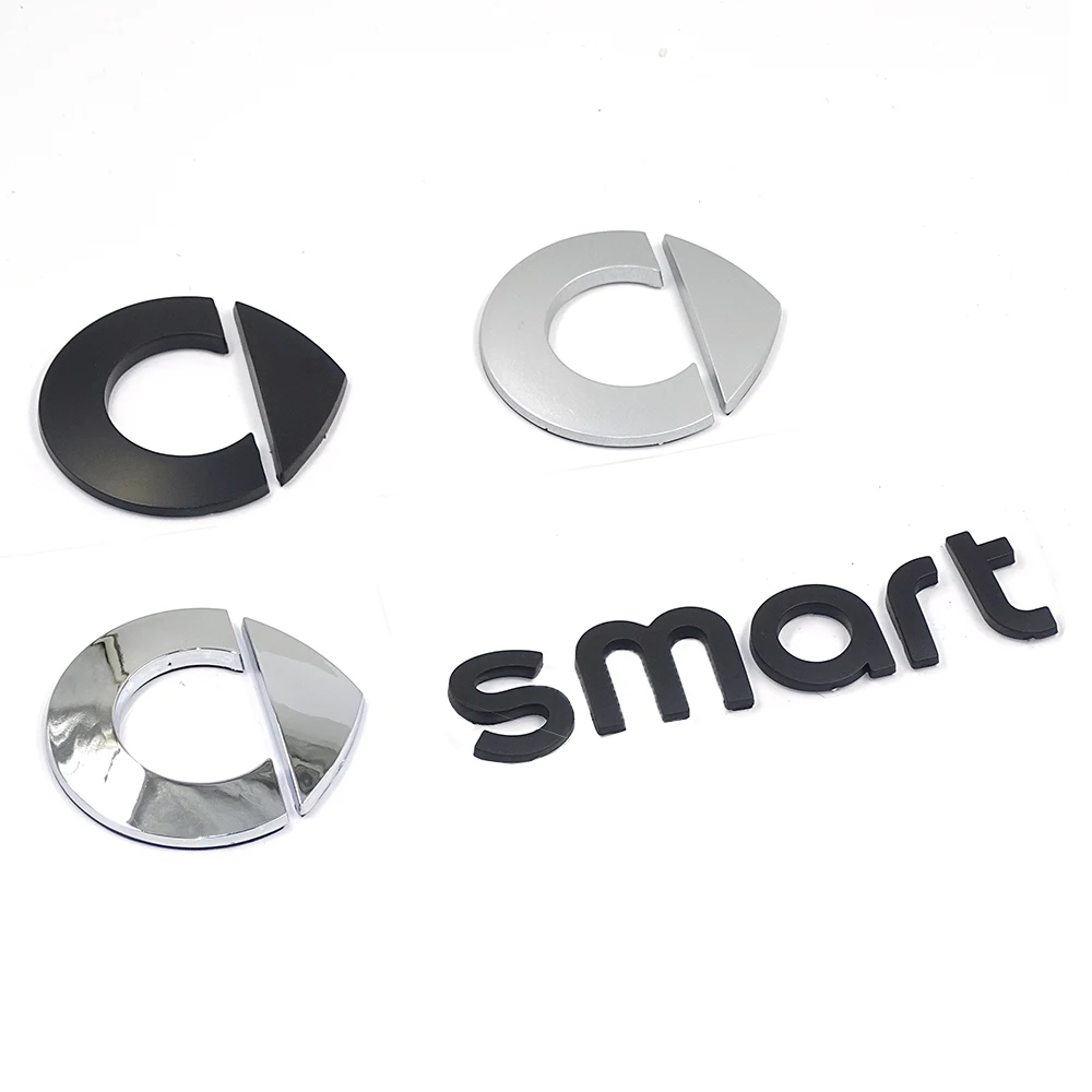 

FOR Smart Logo Rear Trunk car emblem Badge stickers For Smart fortwo 451 FORSPEED FORFOUR 453 ROADSTER FORSTARS Auto accessories