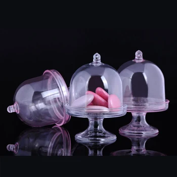 

12pcs/Lot Transparent Plastic Tray Candy Box for DIY Wedding Candy Box Baby Shower Birthday Guests Gift Box Party Supplies
