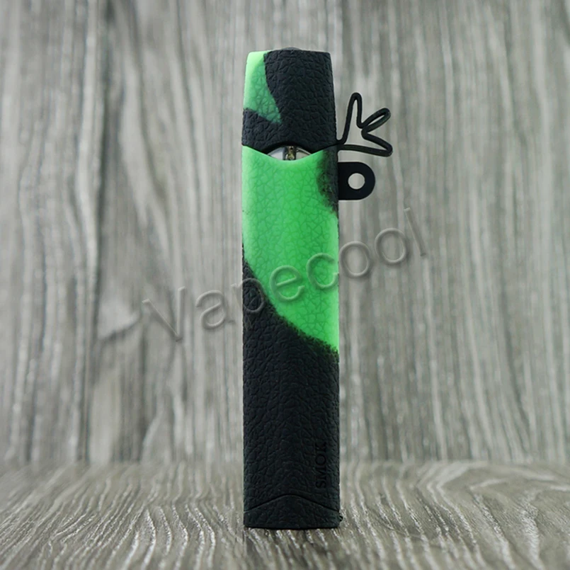 

10pc Smok Infinix 250mAh cylindrical cigarette case silicon rubber sleeve mod shield sticker skin cover texture for infinix mod