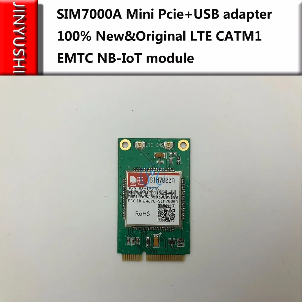 Jinyushi para Sim7000a Usb + 100% Iot em o Estoque Mini Pcie Adaptador Novo Original Lte Catm1 Emtc Nb-módulo Frete Grátis & - Imagem 3