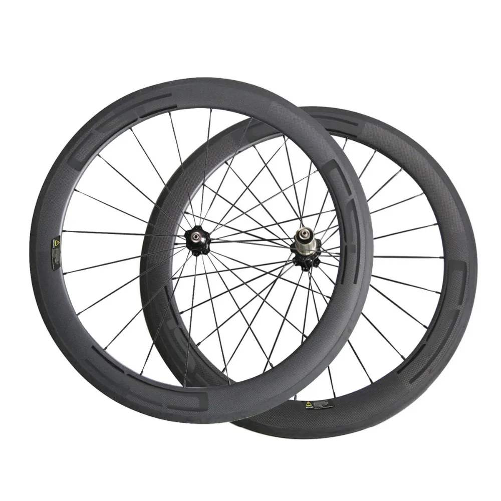Excellent CSC  25mm wide 60mm U Clincher Tubeless  Carbon Road  Bicycle Wheels PILLAR 1420 spokes 2