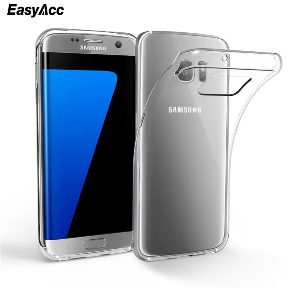 Прозрачный чехол из ТПУ для samsung Galaxy S7 Ультратонкий Мягкий Силиконовые чехлы Edge