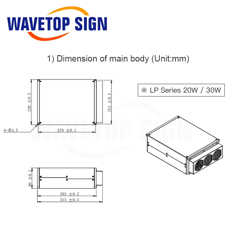 JPT Fiber Laser Source M1 Series MOPA Pulse Width 20W 30W Air Cooling use for Fiber Laser Marking Machine