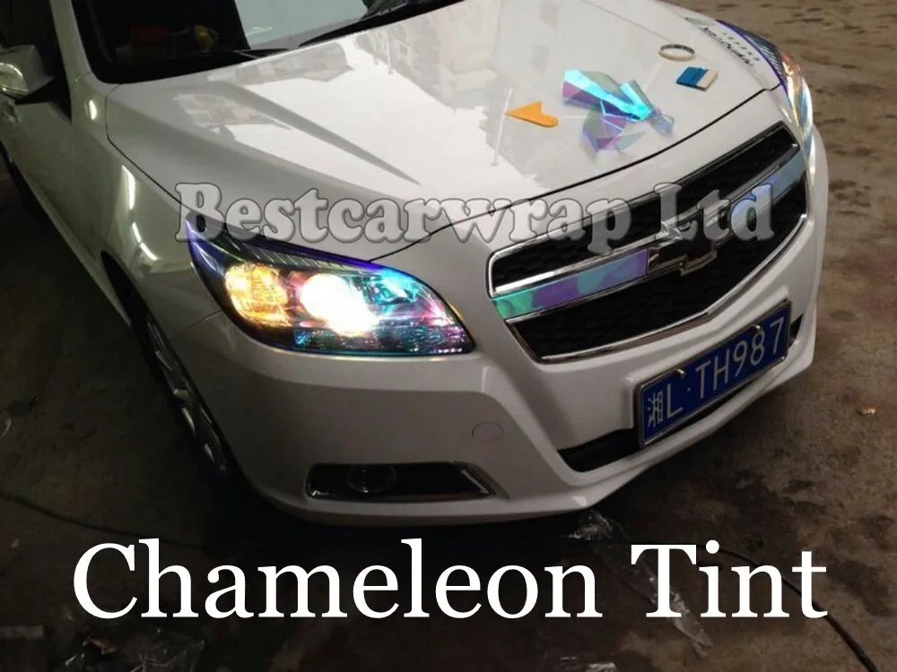 Clear Blue Yellow Chameleon Headlight Film Tint Taillight  Motorbike (2)